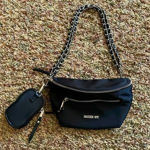 Madden NYC black fanny/sling bag new